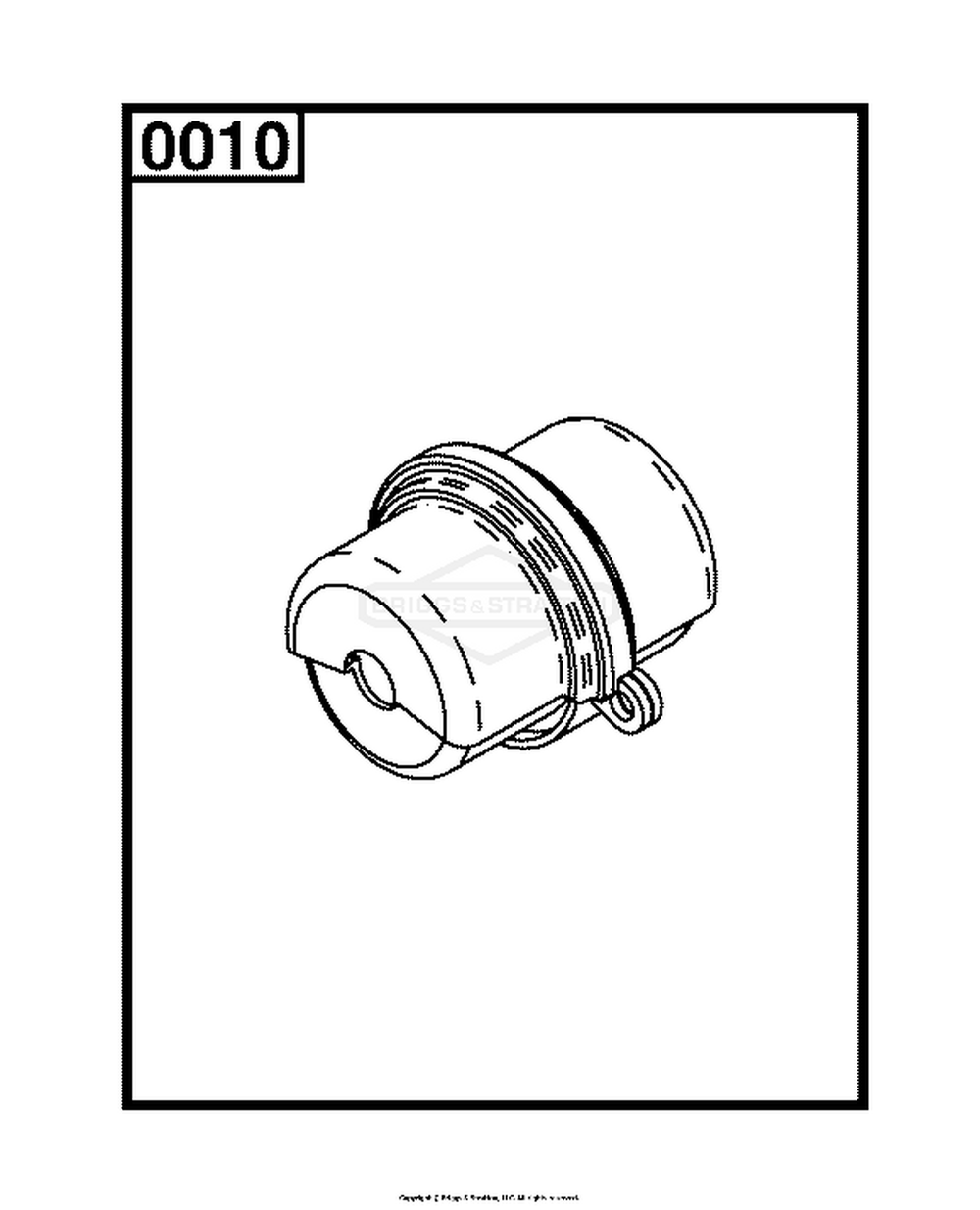 6335-00 - Battery Cable Lockout / Battery Cable Lockout Diagram and Parts List for 080023-02  Briggs and Stratton Generator